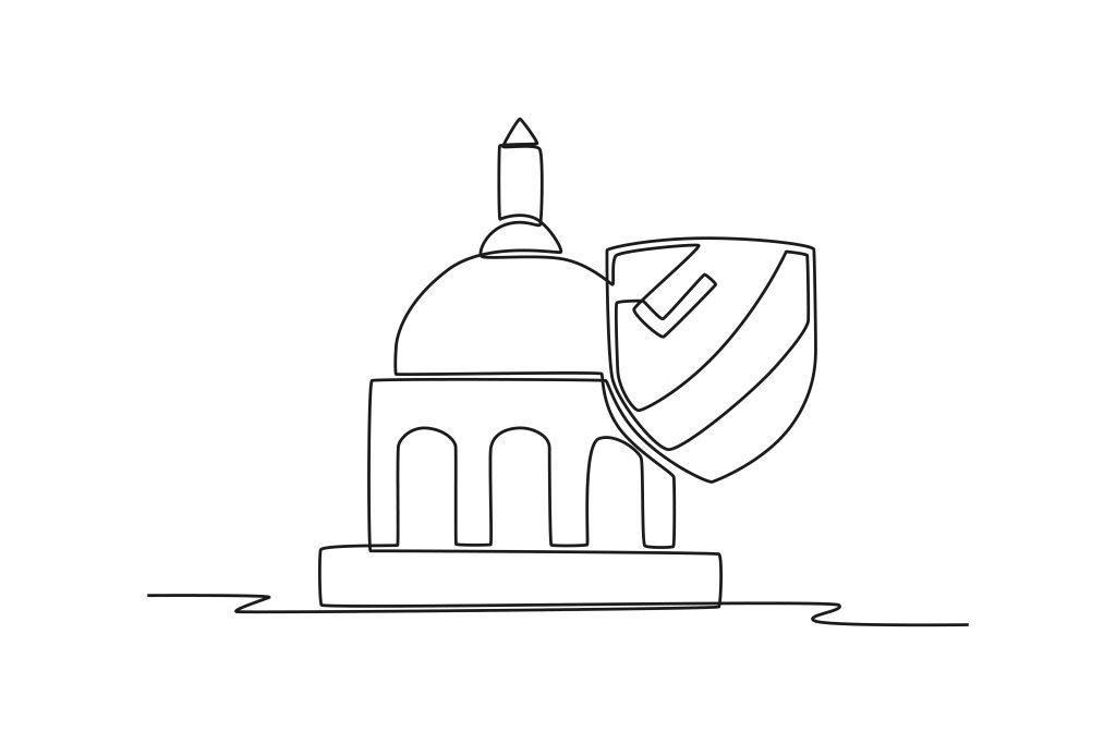 Line Drawing Secure Government